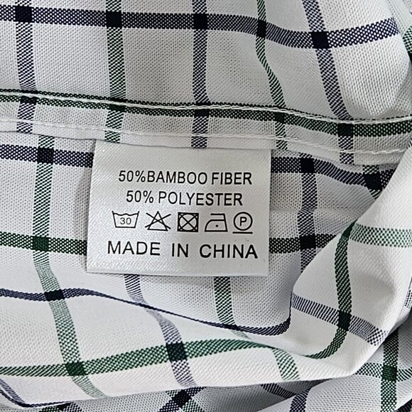 Shirt Mens S Plaid Lot of 2 Tartan Windowpane Long Sleeve Button Down Shirt Hip - Picture 15 of 16